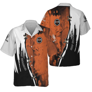 Railspirit Personalized Bessemer And Lake Erie Railroad Hawaiian Shirt Retro Stitches Design with Custom Position Train Shirt