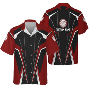 Railspirit Personalized Detroit & Mackinac Railroad Hawaiian Shirt Lightning-Edge Design Train Shirt For Railroad Lovers