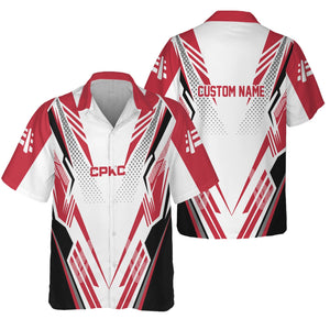 Railspirit Personalized Canadian Pacific Kansas City Hawaiian Shirt Railroad Tribute Design CPKC Train Shirt for Train Lovers