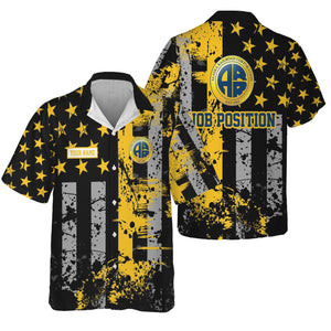 Railspirit Personalized Alaska Railroad Hawaiian Shirt Artistic Paint American Flag Style Train Shirt