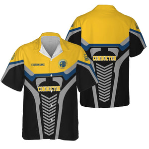 Railspirit Personalized Alaska Railroad Hawaiian Shirt Track-Inspired with Custom Job Position Train Shirt