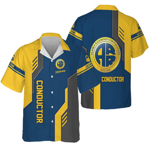 Railspirit Personalized Alaska Railroad Hawaiian Shirt Unique Railway Style with Custom Job Train Shirt
