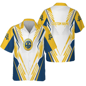 Railspirit Personalized Alaska Railroad Hawaiian Shirt Railroad Tribute Design Train Shirt for Train Lovers