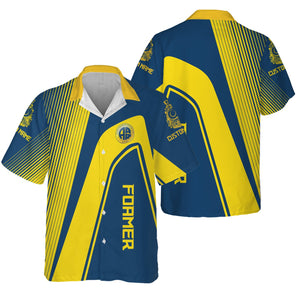 Railspirit Personalized Alaska Railroad Hawaiian Shirt Vibrant Striking Style Shirt For Rail Enthusiasts