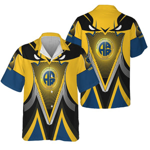 Railspirit Personalized Alaska Railroad Hawaiian Shirt Vibrant Graphic Pattern Shirt For Train Enthusiasts