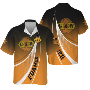 Railspirit Personalized Genesee & Wyoming Inc. Railroad Hawaiian Shirt Railway-Themed Style Shirt Gift Idea For Trainspotter