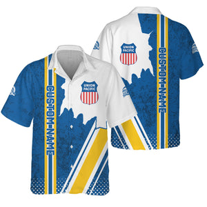 Railspirit Personalized Union Pacific Railroad Hawaiian Shirt Big Boy All Over Printed Unisex Shirt