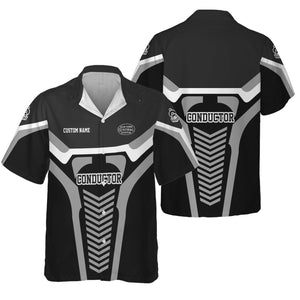 Railspirit Personalized New York Central Railroad Hawaiian Shirt Track-Inspired with Custom Job Position Train Shirt