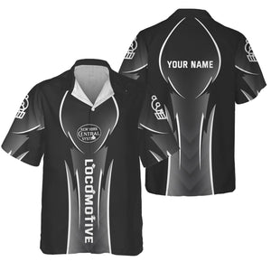 Railspirit Personalized New York Central Railroad Hawaiian Shirt Striking Line Style Train Shirt For Locomotive Lovers