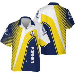 Railspirit Personalized Baltimore and Ohio Railroad Hawaiian Shirt Vibrant Striking Style B&O Shirt For Rail Enthusiasts