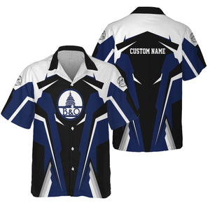 Railspirit Personalized Baltimore and Ohio Railroad Hawaiian Shirt B&OStrong Line Style Train Unisex Shirt All Over Print