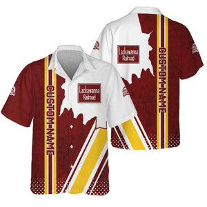 Railspirit Personalized Delaware, Lackawanna and Western Railroad Hawaiian Shirt DL&W All Over Printed Unisex Shirt