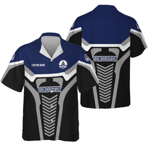 Railspirit Personalized Baltimore and Ohio Railroad Hawaiian Shirt Track-Inspired with Custom Job Position B&O Train Shirt