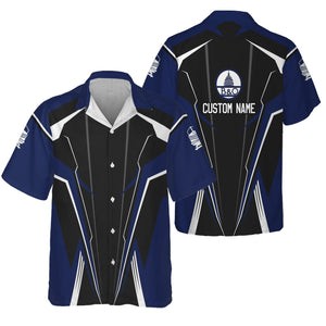 Railspirit Personalized Baltimore and Ohio Railroad Hawaiian Shirt Lightning-Edge Design B&O Train Shirt For Railroad Lovers