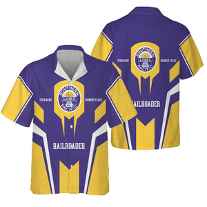 Railspirit Personalized Southern Pacific Railroad Hawaiian Shirt Custom Year Railroader Shirt Gift Idea For Train Lover