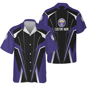 Railspirit Personalized Southern Pacific Railroad Hawaiian Shirt Lightning-Edge Design Train Shirt For Railroad Lovers