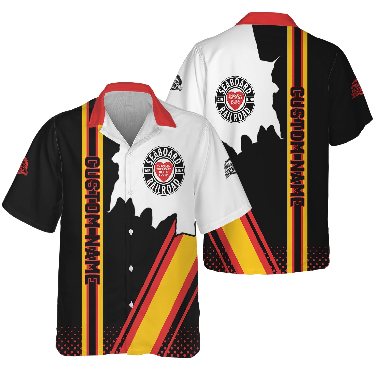 Railspirit Personalized Seaboard Air Line Railroad Hawaiian Shirt All Over Printed Unisex Shirt