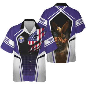 Railspirit Personalized Southern Pacific Railroad Hawaiian Shirt American Eagle Vintage Train Shirt