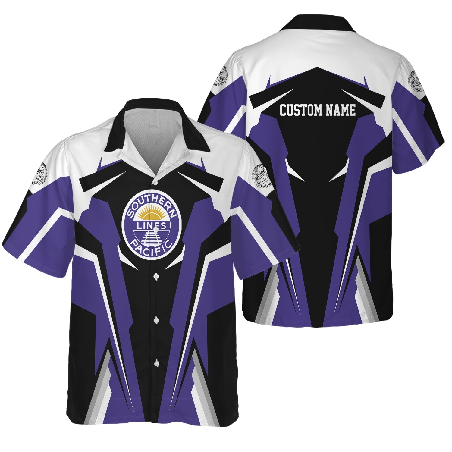 Railspirit Personalized Southern Pacific Railroad Hawaiian Shirt Strong Line Style Train Unisex Shirt All Over Print