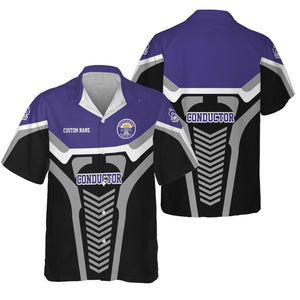 Railspirit Personalized Southern Pacific Railroad Hawaiian Shirt Track-Inspired with Custom Job Position Train Shirt