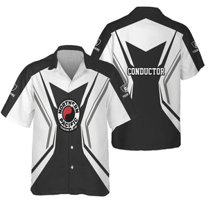 Railspirit Personalized Northern Pacific Railway Hawaiian Shirt Unique Style with Custom Job Train Shirt