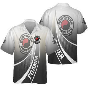 Railspirit Personalized Northern Pacific Railway Hawaiian Shirt Railway-Themed Style Shirt Gift Idea For Trainspotter