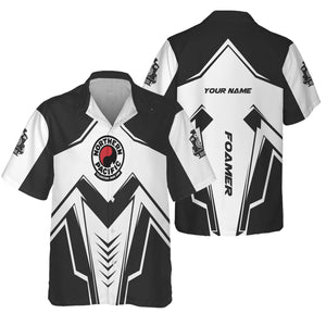 Railspirit Personalized Northern Pacific Railway Hawaiian Shirt Railway Trainspotter Style Shirt Gift Idea For Foamers