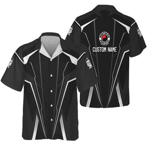 Railspirit Personalized Northern Pacific Railway Hawaiian Shirt Lightning-Edge Design Train Shirt For Railroad Lovers