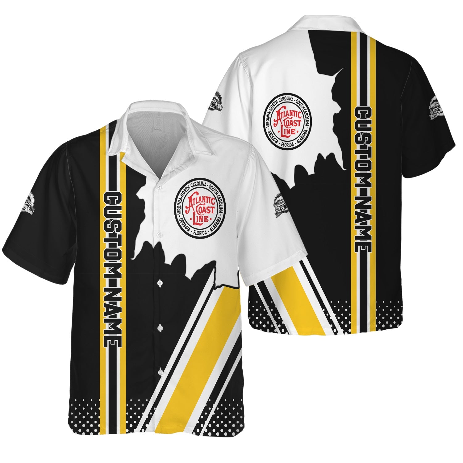 Railspirit Personalized Atlantic Coast Line Railroad Hawaiian Shirt All Over Printed Unisex Shirt