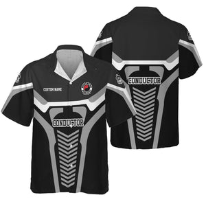 Railspirit Personalized Northern Pacific Railway Hawaiian Shirt Track-Inspired with Custom Job Position Train Shirt