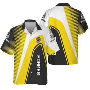 Railspirit Personalized Northern Pacific Railway Hawaiian Shirt Vibrant Striking Style Shirt For Rail Enthusiasts