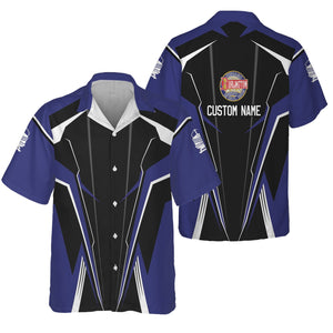 Railspirit Personalized Chicago, Burlington and Quincy Railroad Hawaiian Shirt Lightning-Edge Design Train Shirt For Railroad Lovers