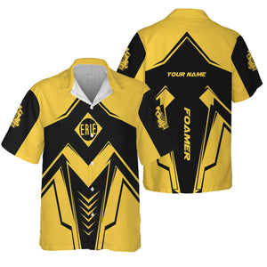 Railspirit Personalized Erie Railroad Hawaiian Shirt Railway Trainspotter Style Shirt Gift Idea For Foamers