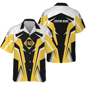 Railspirit Personalized Erie Railroad Hawaiian Shirt Strong Line Style Train Unisex Shirt All Over Print