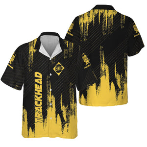 Railspirit Personalized Erie Railroad Hawaiian Shirt Paint Impact Design Train Shirt for Trackhead