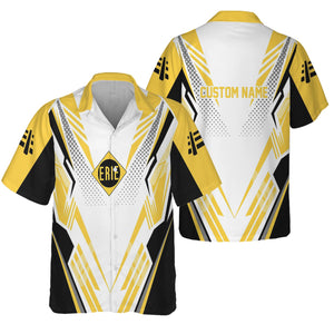 Railspirit Personalized Erie Railroad Hawaiian Shirt Railroad Tribute Design Train Shirt for Train Lovers