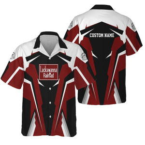 Railspirit Personalized Delaware, Lackawanna and Western Railroad Hawaiian Shirt DL&WStrong Line Style Train Unisex Shirt All Over Print