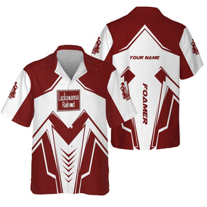 Railspirit Personalized Delaware, Lackawanna and Western Railroad Hawaiian Shirt Railway Trainspotter Style DL&W Shirt Gift Idea For Foamers