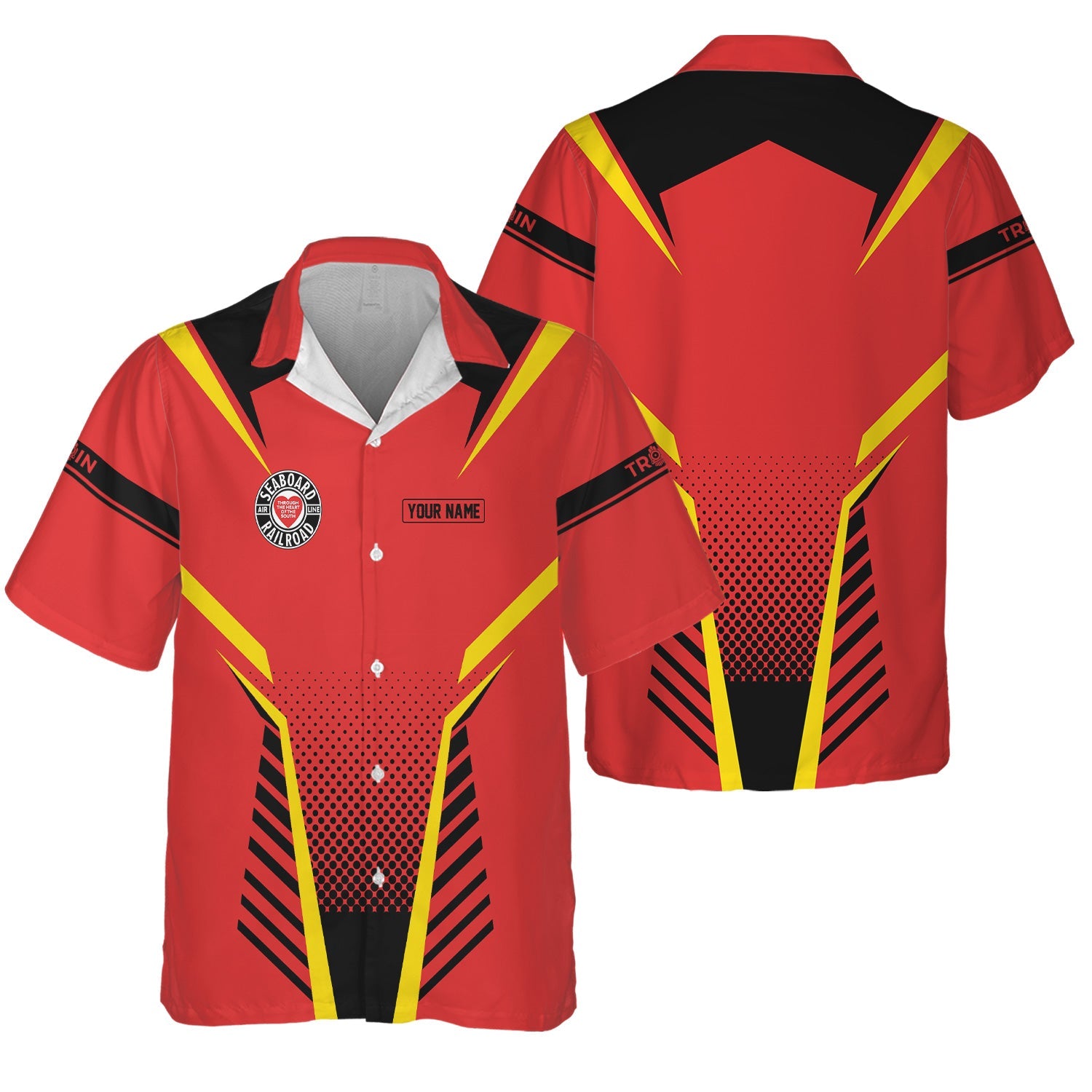 Railspirit Personalized Seaboard Air Line Railroad Hawaiian Shirt Unisex Train Shirt All Over Print