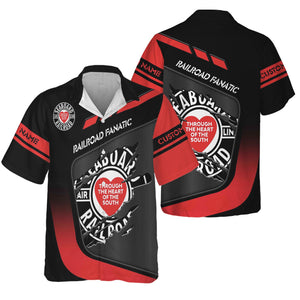 Railspirit Personalized Seaboard Air Line Railroad Hawaiian Shirt Ripped Texture Style Train Shirt For Railroad Fanatic