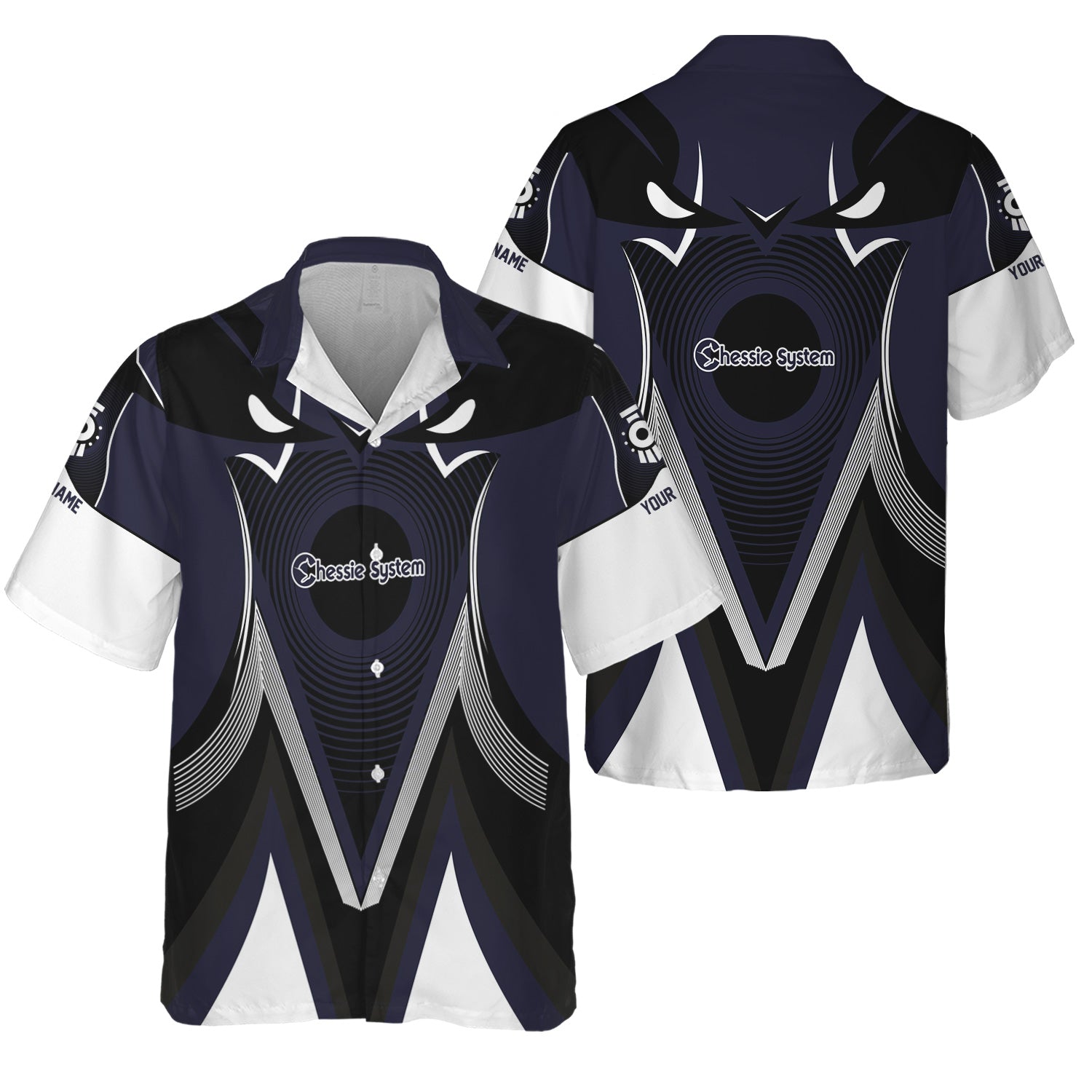 Railspirit Personalized Chessie System Railroad Hawaiian Shirt Vibrant Graphic Pattern Shirt For Train Enthusiasts