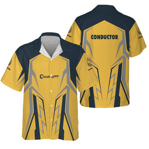 Railspirit Personalized Chessie System Railroad Hawaiian Shirt Futuristic Design with Custom Job Train Shirt