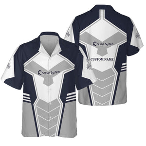 Railspirit Personalized Chessie System Railroad Hawaiian Shirt Engine-Inspired Style Train Shirt for Railroad Fanatic