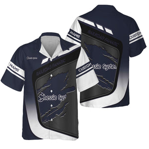 Railspirit Personalized Chessie System Railroad Hawaiian Shirt Ripped Texture Style Train Shirt For Railroad Fanatic
