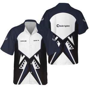 Railspirit Personalized Chessie System Railroad Hawaiian Shirt Vibriant Style with Custom Position Train Shirt