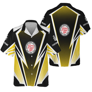 Railspirit Personalized Atlantic Coast Line Railroad Hawaiian Shirt Lightning Graphic Style Shirt Gift Idea For Train Lover