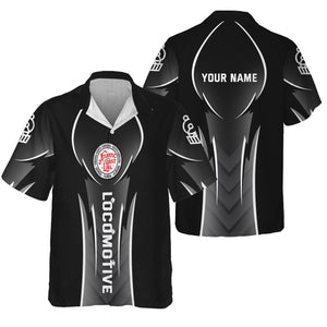 Railspirit Personalized Atlantic Coast Line Railroad Hawaiian Shirt Striking Line Style Train Shirt For Locomotive Lovers