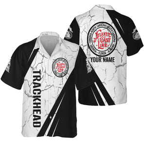 Railspirit Personalized Atlantic Coast Line Railroad Hawaiian Shirt Crackle Texture Style Shirt For Trackhead