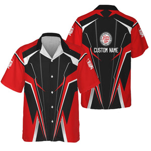 Railspirit Personalized Atlantic Coast Line Railroad Hawaiian Shirt Lightning-Edge Design Train Shirt For Railroad Lovers