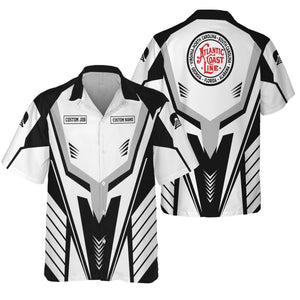 Railspirit Personalized Atlantic Coast Line Railroad Hawaiian Shirt Workwear-Inspired with Custom Position Train Shirt